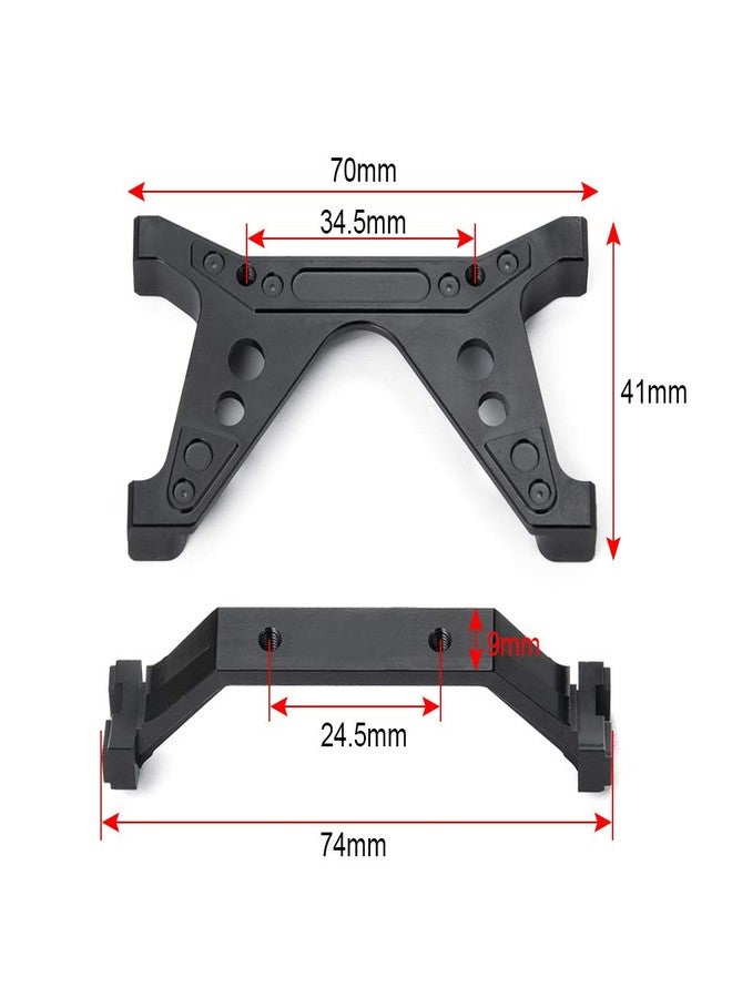 MORFUM RC Crawler Car Aluminum Front Rear Chassis Brace Mount Frame Rail Brace Bracket for 1/10 Axial SCX10 II 90046 90047 SCX10 Upgrades Parts Accessories - Image 2